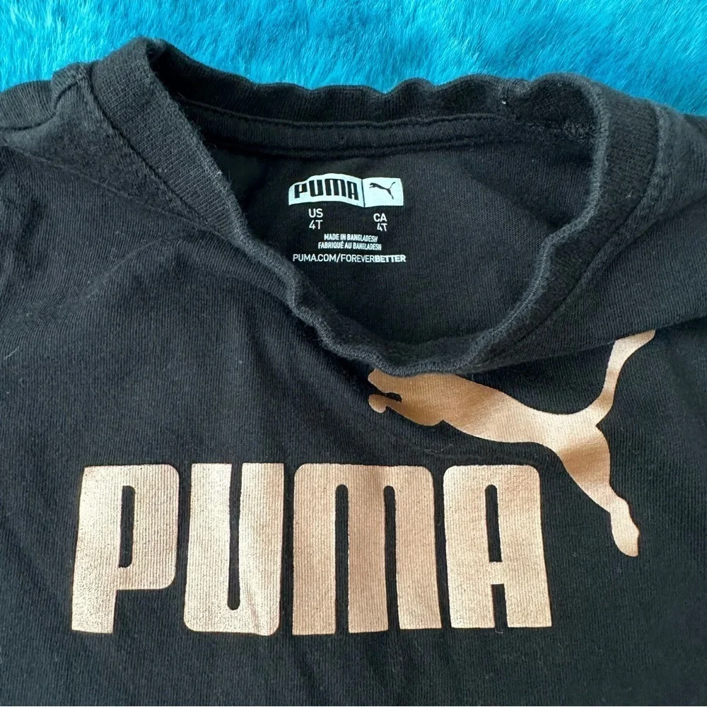 Puma Toddler Girl Short Sleeve Graphic Tee Size 4T